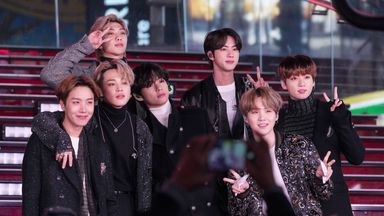 FEBRUARY 19th 2021: Twitter names BTS the most popular musical act of 2020 - marking four consecutive years that the South Korean K-Pop boy band has achieved this honor. - File Photo by: zz/John Nacion/STAR MAX/IPx 2019 12/31/19 BTS - the South Korean K-Pop boy band comprised of members Jin, Suga, J-Hope, RM, Jimin, V and Jungkook - performing in concert during Dick Clark's New Year's Rockin' Eve on December 31, 2019 in Times Square, New York City. (NYC)